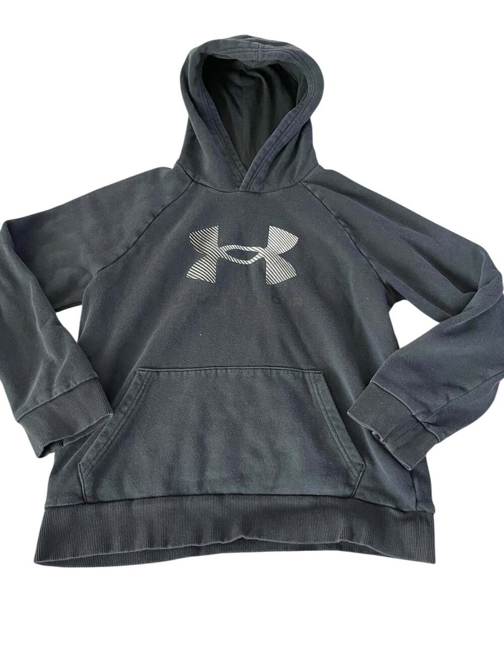 * Under Armour Boys Black Graphic Pullover Hoodie Sweatshirt Youth Size Large
